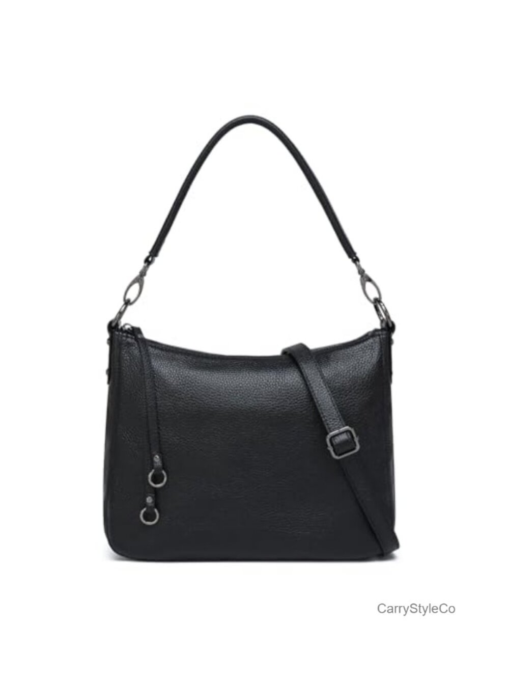 Genuine Leather Hobo Shoulder Bag Convertible Crossbody Purse